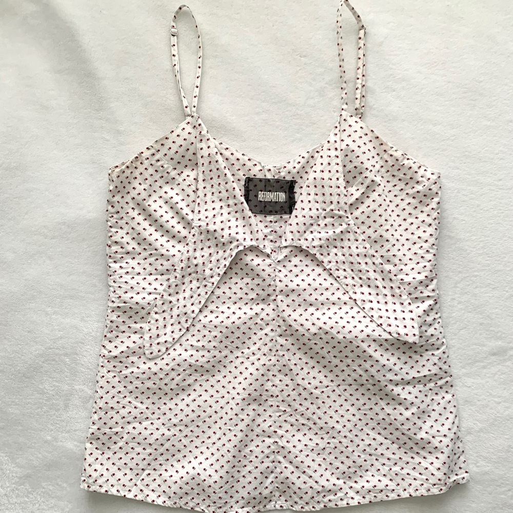 Reformation Floral Bow Top